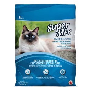 Super Mix Unscented Clumping Cat Litter - 18 kg (40 lbs) adult cat food, best cat food for adults