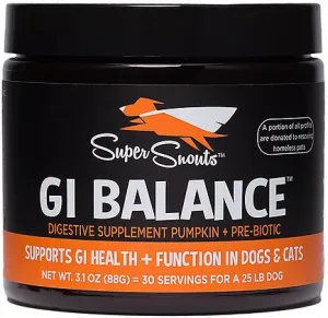 Super Snouts G.I. Balance Digestive Support Dog & Cat Supplement, 3.5-oz jar cat vitamins, cat immune support