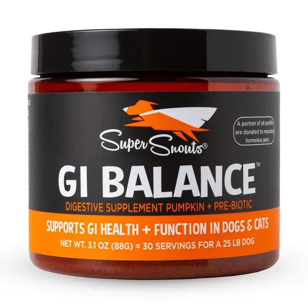 Super Snouts GI Balance Powder Supplement for Dogs and Cats cat digestion aid, sensitive stomach cat food