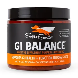 Super Snouts GI Balance Powder Supplement for Dogs and Cats cat digestion aid, sensitive stomach cat food