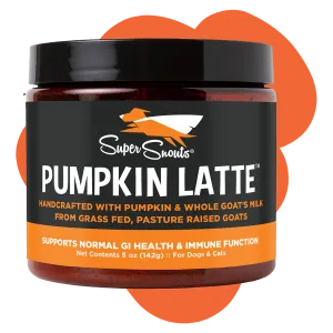 Super Snouts Pumpkin Latte 5oz cat vitamins, cat immune support
