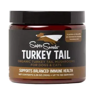 Super Snouts Turkey Tail Powder Supplements for Dogs and Cats multivitamin for cats, daily cat supplements