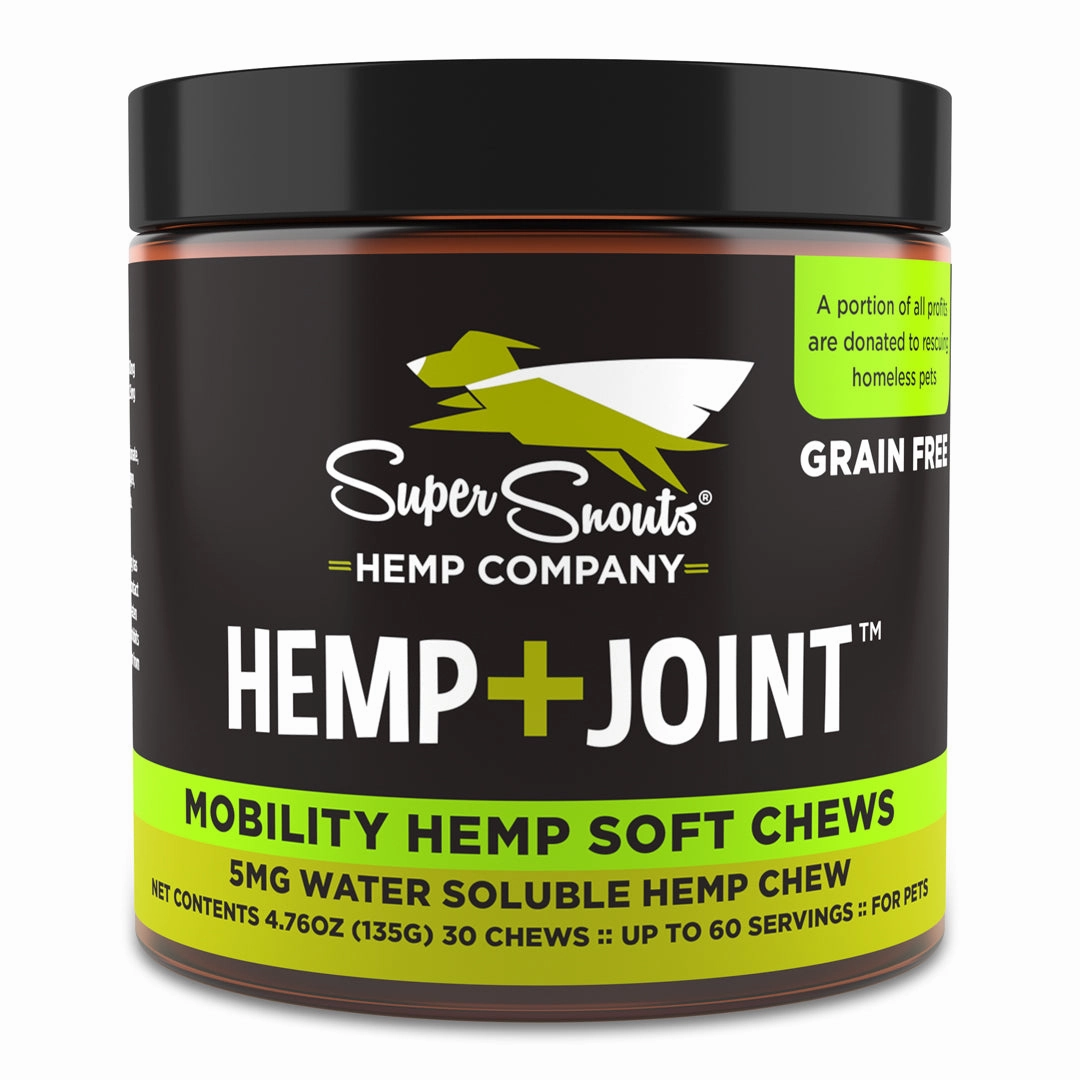 Super Snouts Grain Free HEMP   JOINT Mobility Hemp Chews cat joint supplements, senior cat joint care