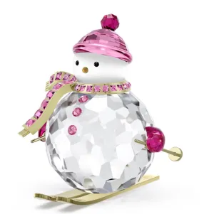 Swarovski Crystal Jewellery Holiday Cheers: Dulcis Pink Snowman