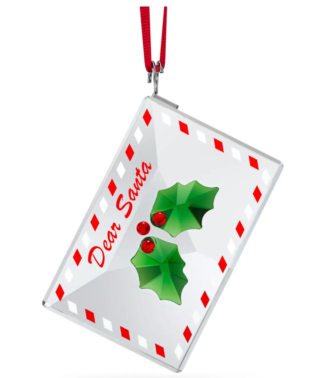 Swarovski Crystal Jewellery Holiday Cheers Letter To Santa Ornament