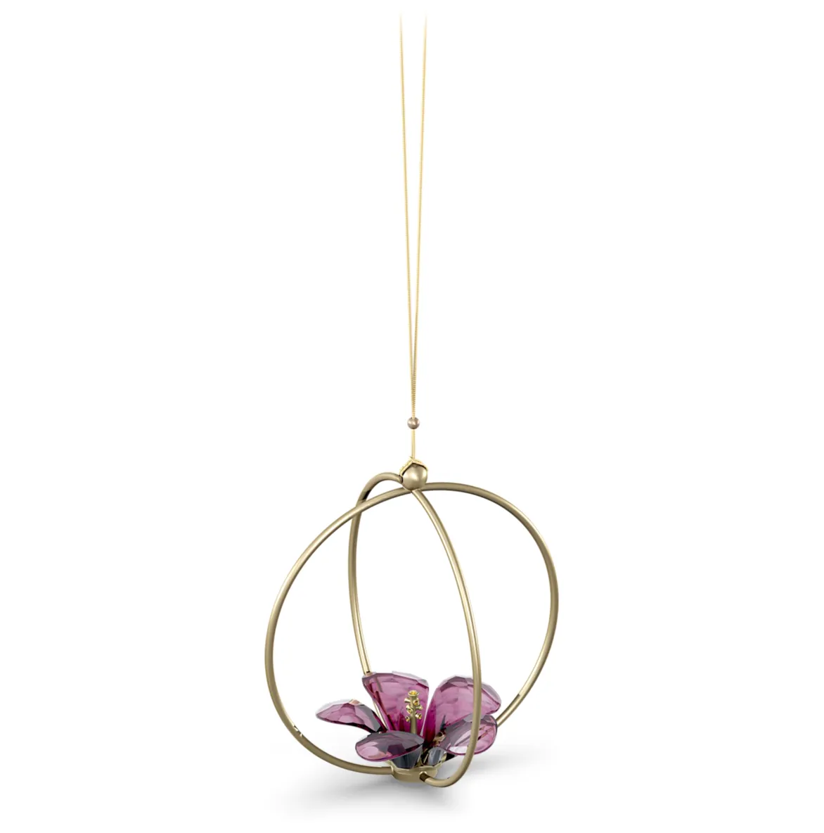 Swarovski Crystal Jewellery Large Garden Tales Hibiscus Ball Ornament