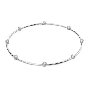 Swarovski Jewellery Swarovski Constella Rhodium Plated White Crystal Round Cut Necklace