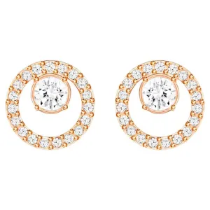 Swarovski Jewellery Swarovski Creativity Rose Gold Plated Circle Earrings
