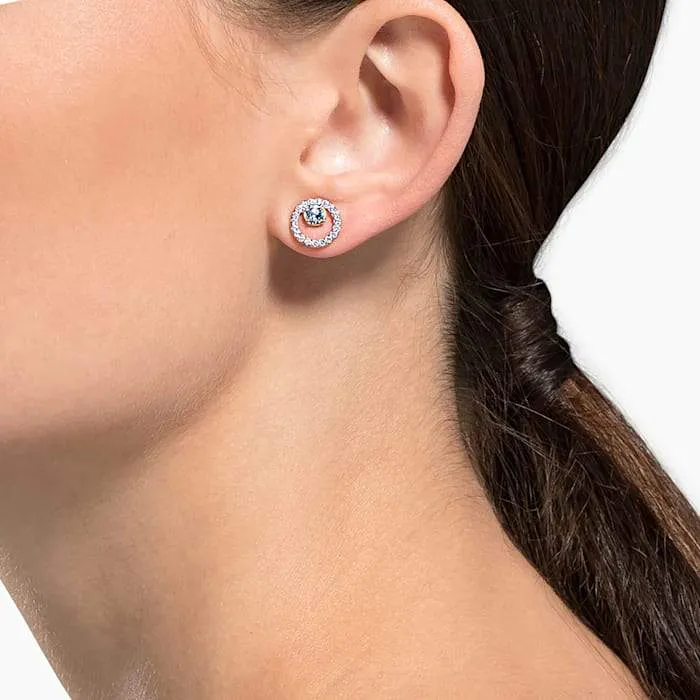 Swarovski Jewellery Swarovski Creativity Rose Gold Plated Circle Earrings