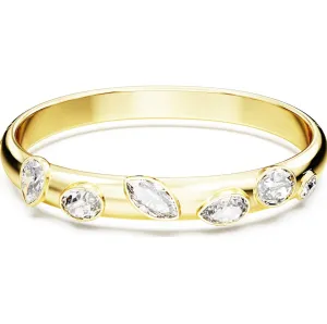 Swarovski Jewellery Swarovski Dextera Gold Tone Plated Mixed Cut White Crystal Bangle