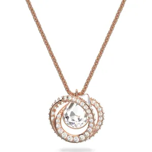 Swarovski Jewellery Swarovski Generation Rose Gold Tone Plated White Crystal Spiral Pendant