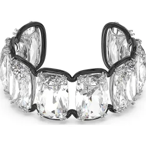 Swarovski Jewellery Swarovski Harmonia Mixed Metals White Oversized Floating Crystals Cuff Bangle
