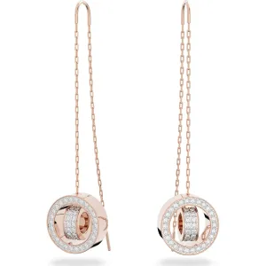Swarovski Jewellery Swarovski Hollow Rose Gold Tone Plated White Crystal drop Earrings