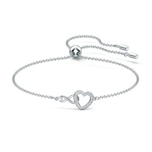 Swarovski Jewellery Swarovski Infinity Heart White Rhodium Plated Bracelet