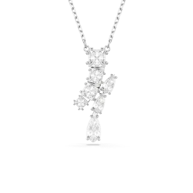 Swarovski Jewellery Swarovski Matrix Rhodium Plated Crystal Drop Necklace