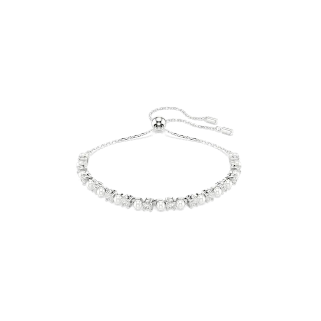 Swarovski Jewellery Swarovski Matrix Rhodium Plated Crystal Pearl Bracelet