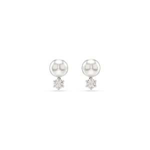 Swarovski Jewellery Swarovski Matrix Rhodium Plated Crystal Pearl Earrings