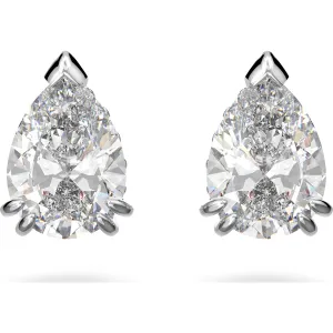 Swarovski Jewellery Swarovski Millenia Rhodium Plated White Crystal Pear Cut Earrings