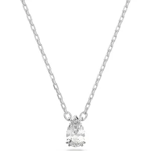 Swarovski Jewellery Swarovski Millenia Rhodium Plated White Crystal Pear Cut Necklace