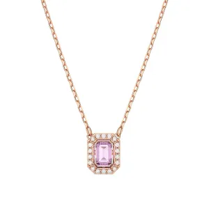 Swarovski Jewellery Swarovski Millenia Rose Gold Tone Plated Purple Crystal Octagon Cut Pendant