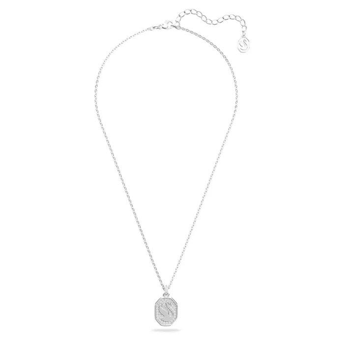 Swarovski Jewellery Swarovski Signum Rhodium Plated White Crystal Swan Necklace