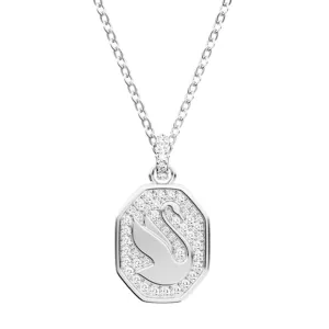 Swarovski Jewellery Swarovski Signum Rhodium Plated White Crystal Swan Necklace