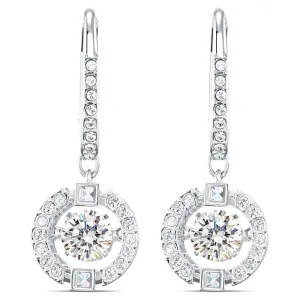 Swarovski Jewellery Swarovski Sparkling Dance Crystal White Rhodium Plated Earrings