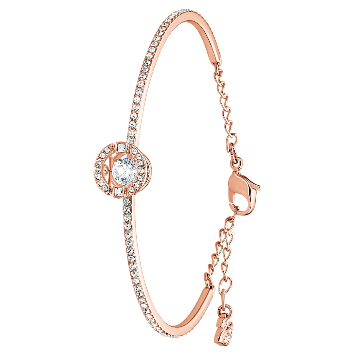 Swarovski Jewellery Swarovski Sparkling Dance Rose Gold Tone White Crystal Bangle