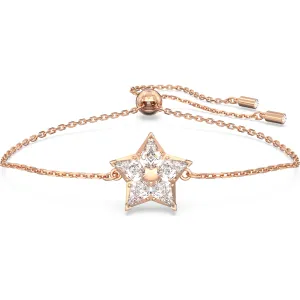 Swarovski Jewellery Swarovski Stella Rose Gold Tone Plated White Crystal Kite Cut Star Bracelet