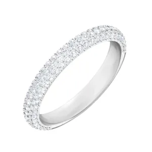 Swarovski Jewellery Swarovski Stone White Crystal Pave Ring Size 52