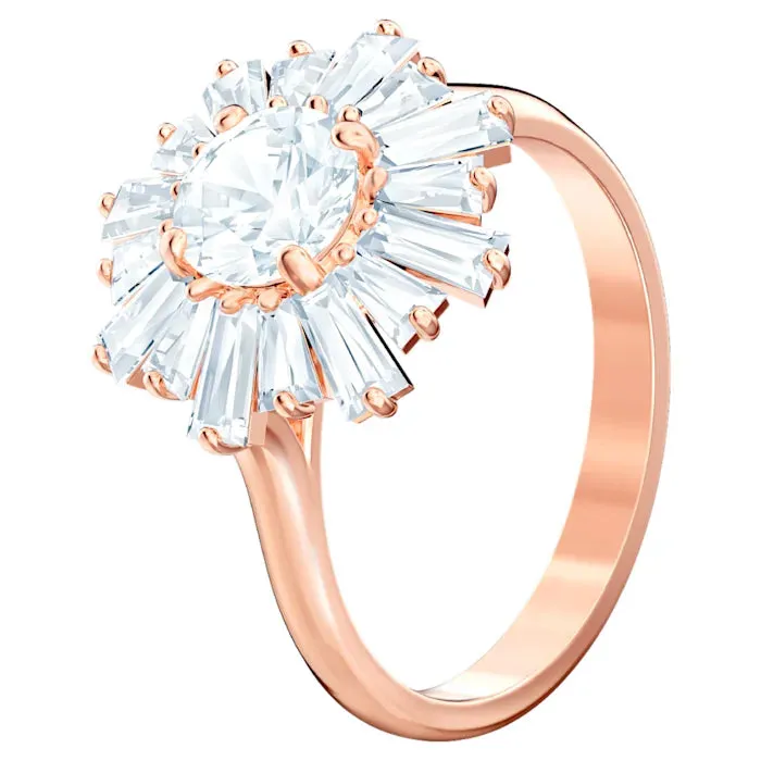 Swarovski Jewellery Swarovski Sunshine Rose Gold Tone Plated Ring Size 50