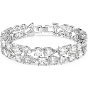 Swarovski Jewellery Swarovski Tennis Rhodium Plated White Crystal Mixed Cuts Deluxe Bracelet