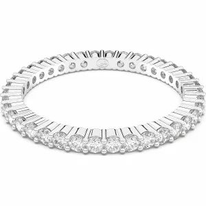 Swarovski Jewellery Swarovski Vittore Rhodium Plated White Crystal Ring Size 50