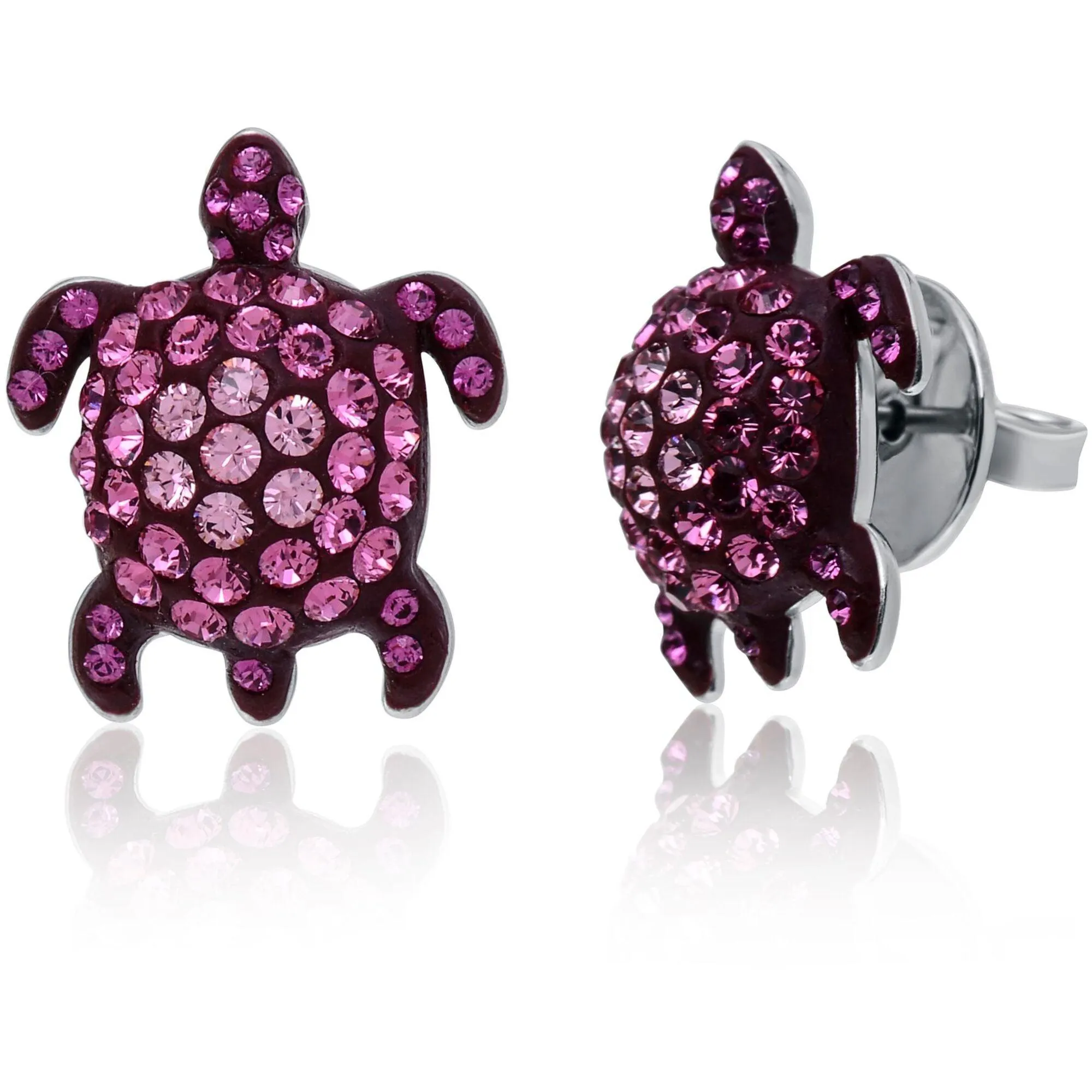 Swarovski Jewelry Swarovski Women's Earrings - Mustique Sea Life Rhodium Plated Pink Crystal | 5524396