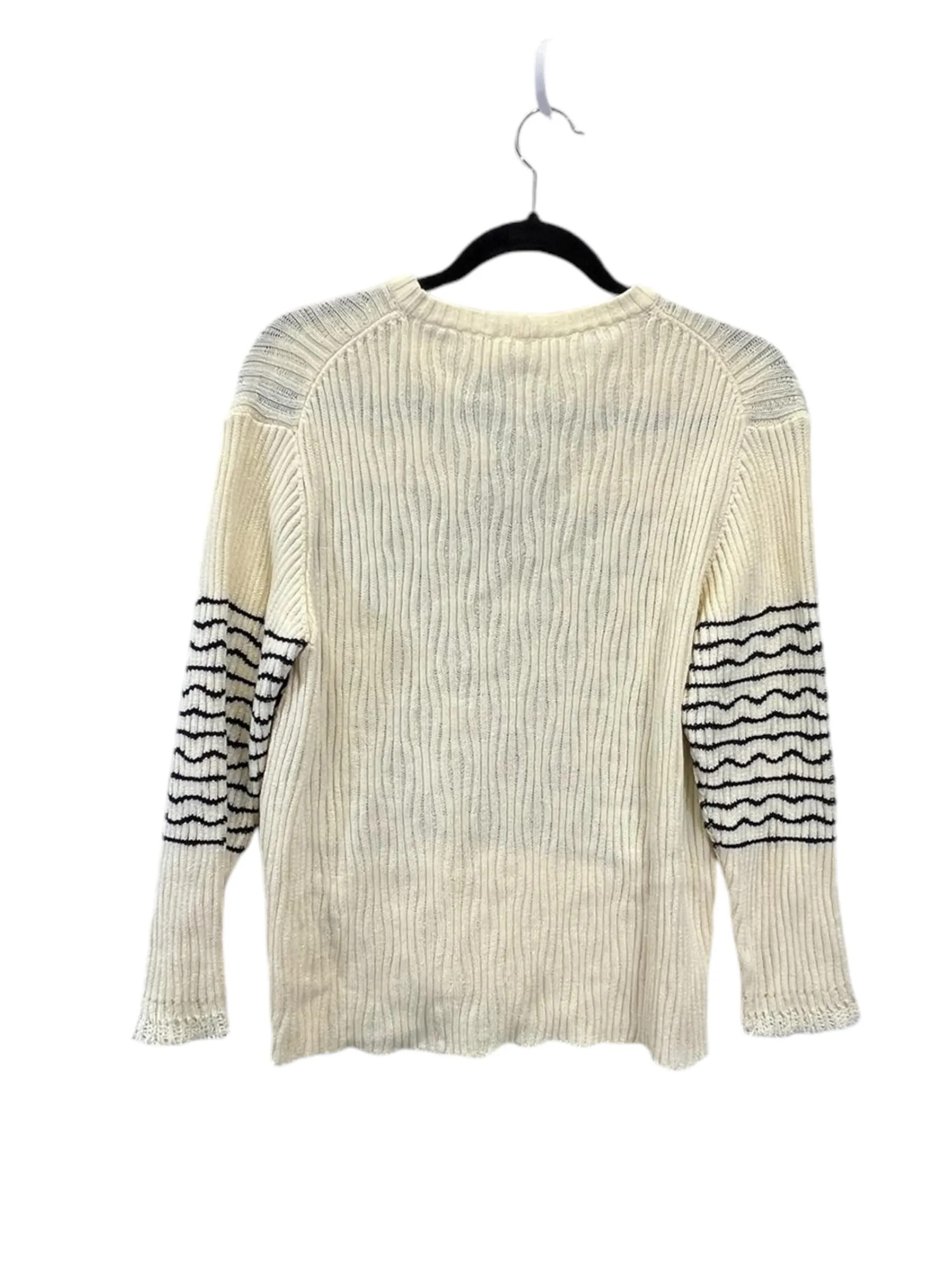 Sweater Designer By Chloe In Black & Cream, Size: Xs chloe