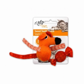Sweet Tooth Mouse - Orange cat toy set,cat teaser