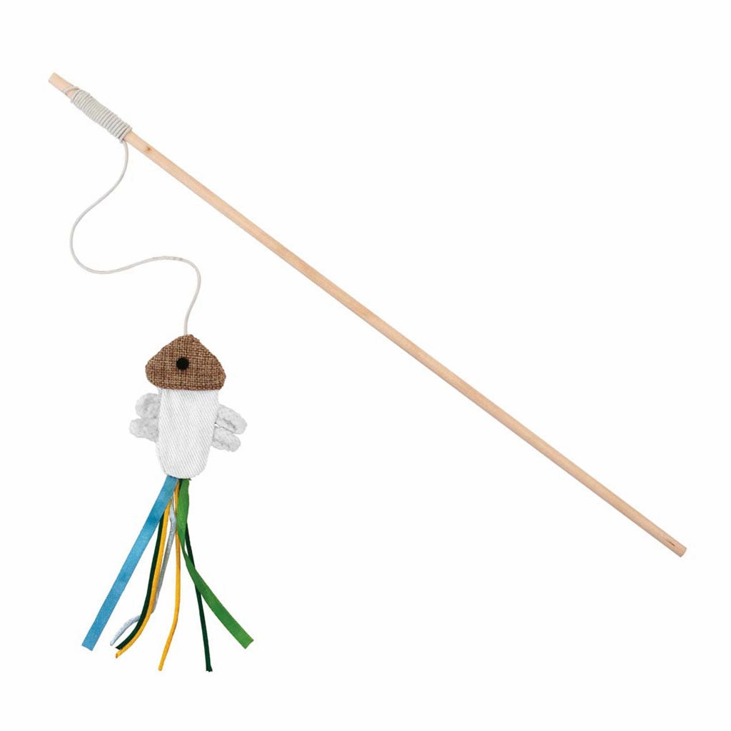 Swing Stick Jelly Fish Beige interactive cat toys,cat play toys