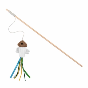 Swing Stick Jelly Fish Beige interactive cat toys,cat play toys