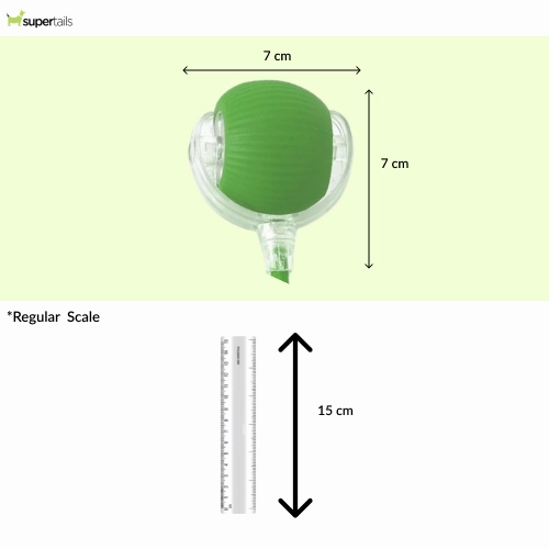 Talking Dog Club Automatic Rotating Interactive LED Ball for Cats, Kittens and Puppies (Green)