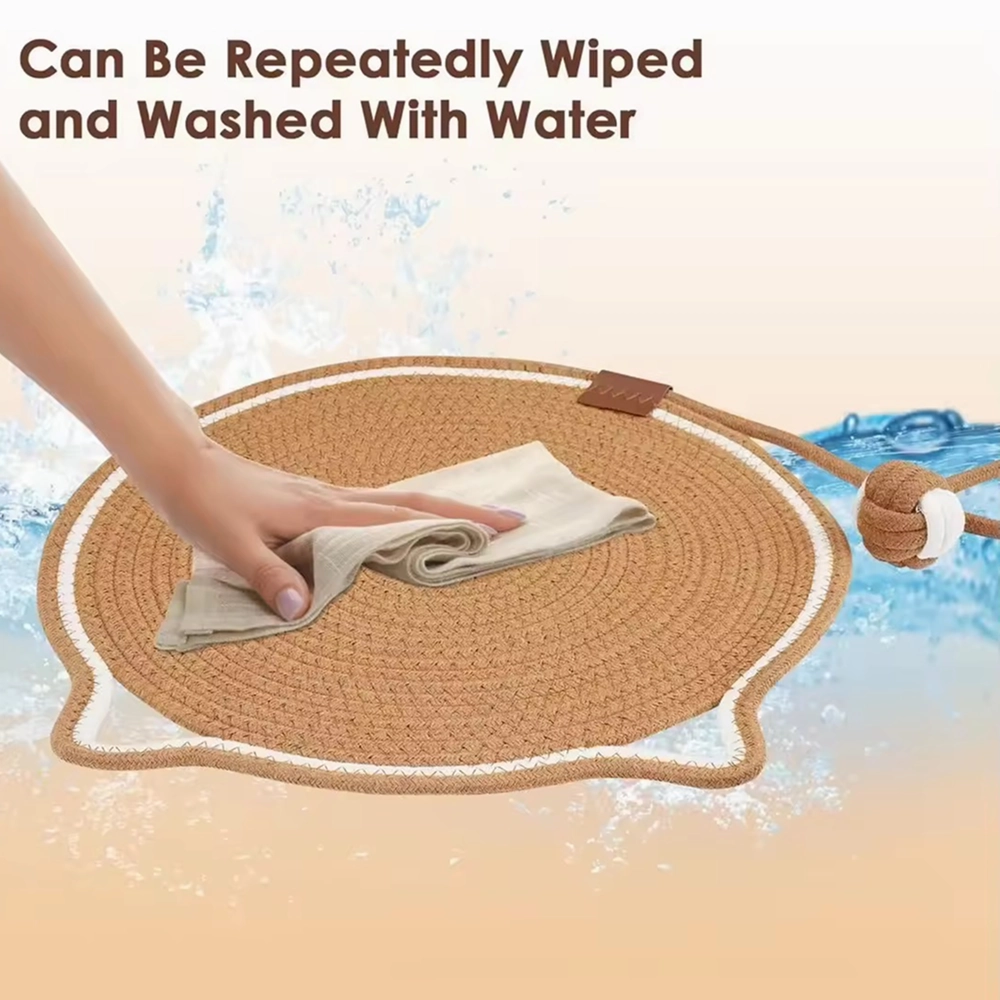 Talking Dog Club Rope Scratcher Mat for Cats