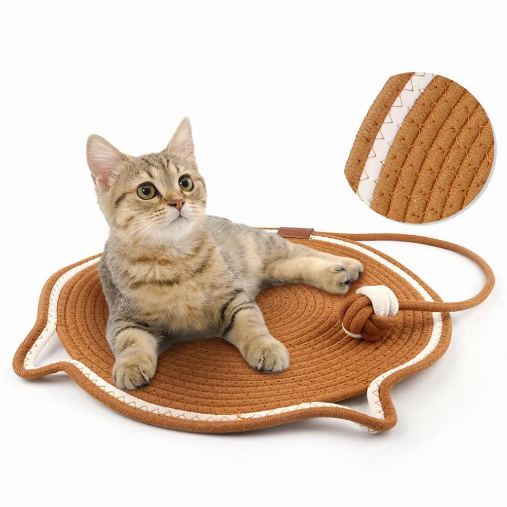 Talking Dog Club Rope Scratcher Mat for Cats