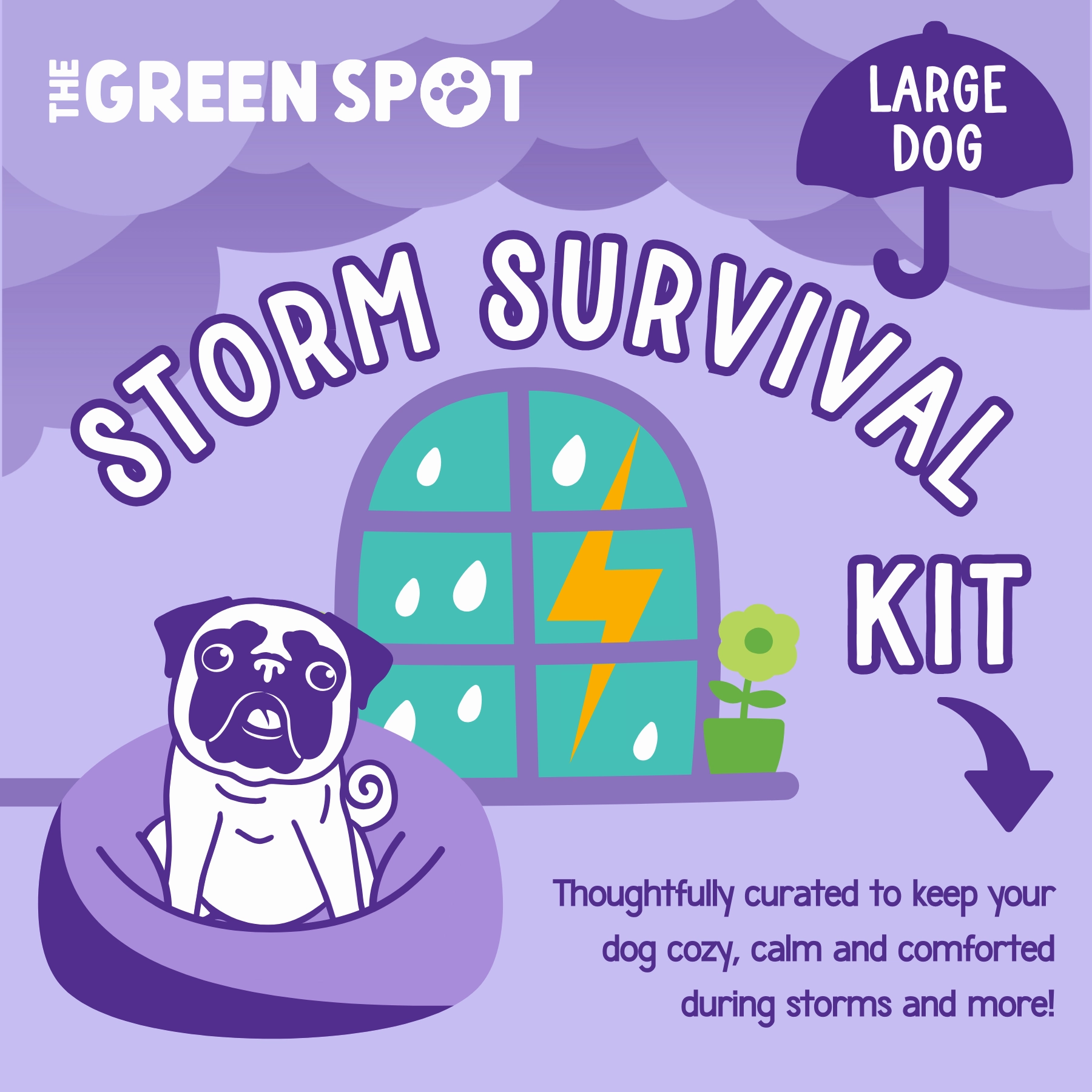 TGS Storm Survival Kit  Large Dog seasonal cat wear,holiday pet clothes