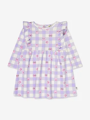 The Bonnie Mob Girls Tiddlywink Dress in Purple