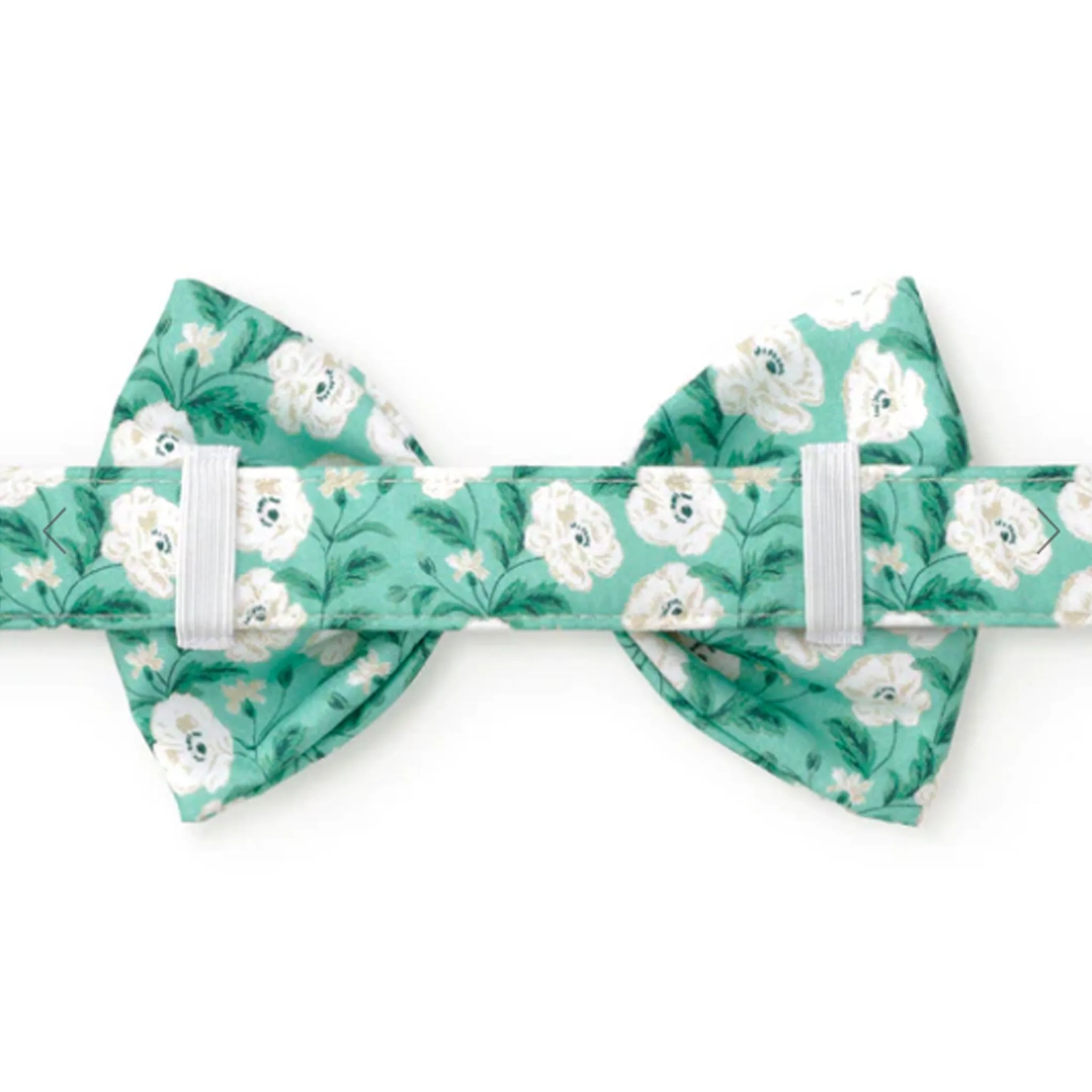 The Foggy Dog Bowtie - Seafoam Poppies