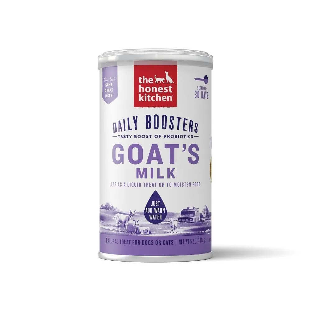 The Honest Kitchen Daily Boosters Probiotic Goat's Milk Liquid Treat for Dogs and Cats multivitamin for cats, daily cat supplements