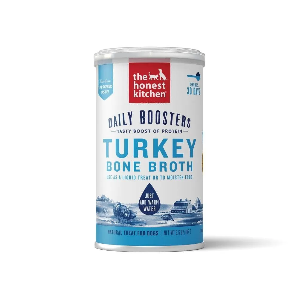 The Honest Kitchen Daily Boosters Turkey Bone Broth for Dogs and Cats cat essentials, basic cat supplies