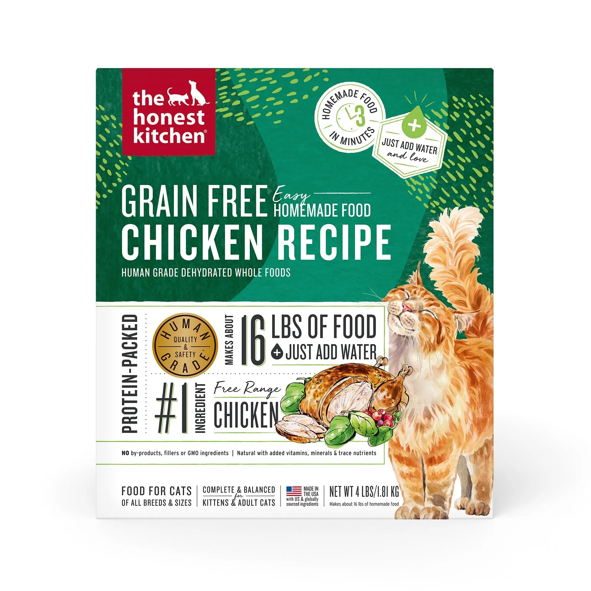 The Honest Kitchen Grain Free Chicken Recipe Dehydrated Cat Food