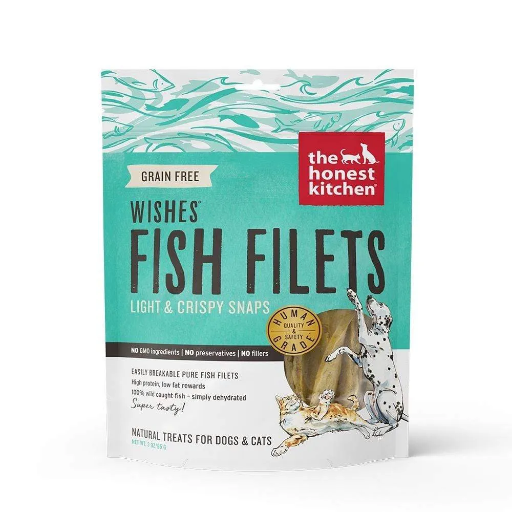 The Honest Kitchen WISHES Whitefish Fillet Dog  and Cat Treats cat treats, soft cat treats