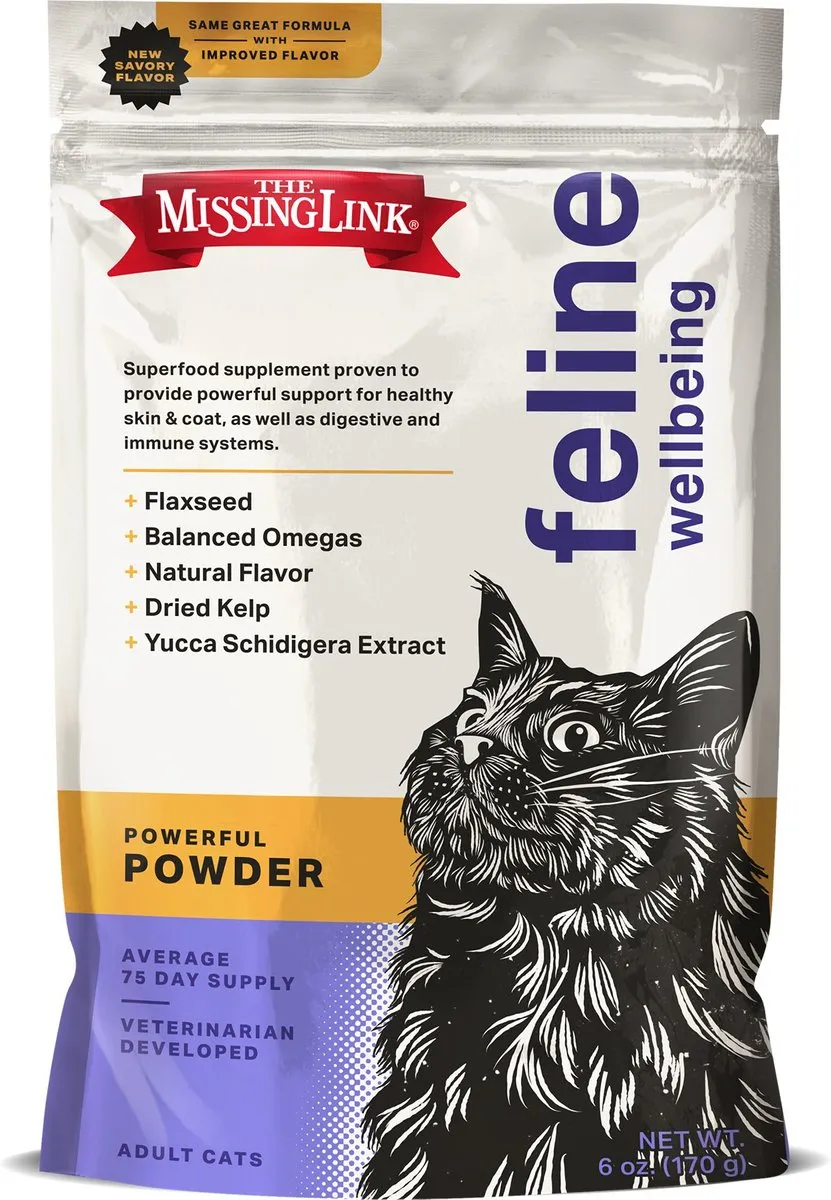 The Missing Link Ultimate Feline Superfood Powder Supplement for Cats multivitamin for cats, daily cat supplements