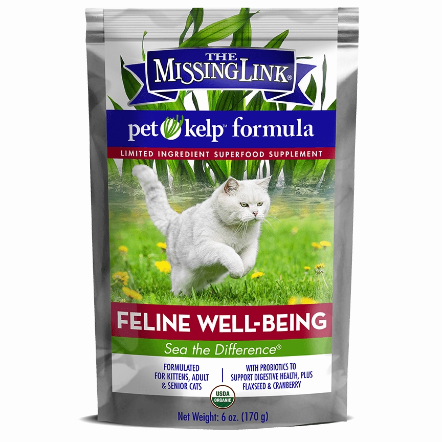 The Missing Link Pet Kelp Feline Well-Being Supplement for Cats cat skin treatment, anti-itch spray for cats